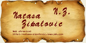 Nataša Zipalović vizit kartica